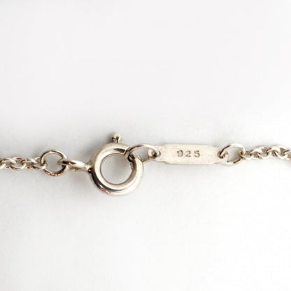 Ribbon Pendant Necklace Sterling Silver
