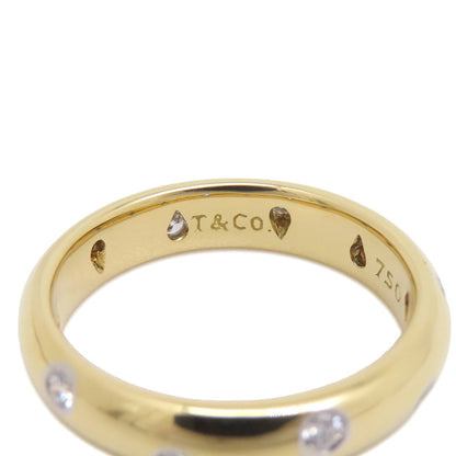Band Ring Platinum and 18K Yellow Gold With Diamond