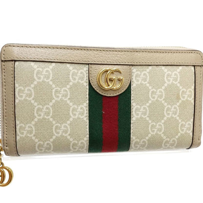 Ophidia Zip Around Wallet GG Coated Canvas