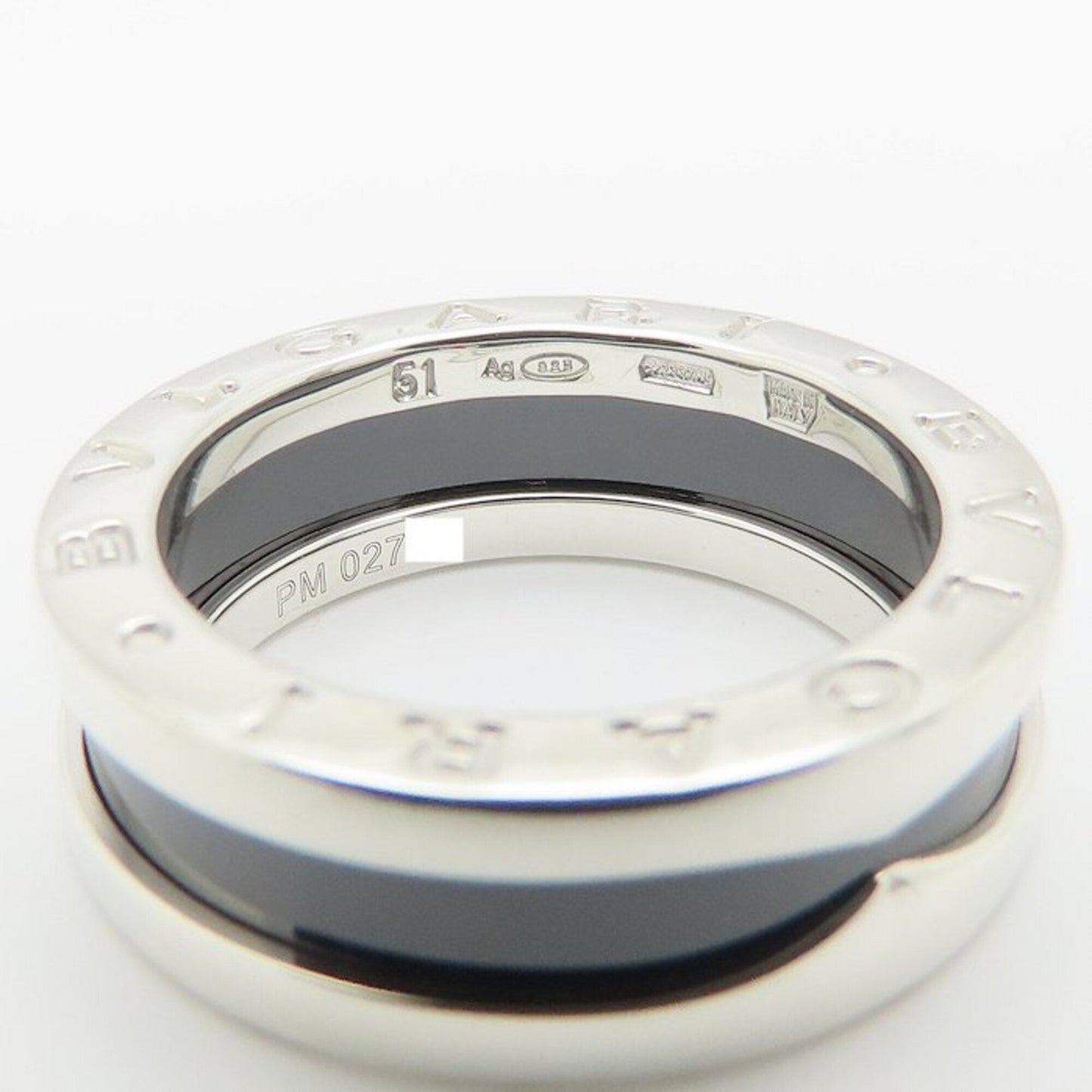 B.Zero1 Ring Sterling Silver and Ceramic