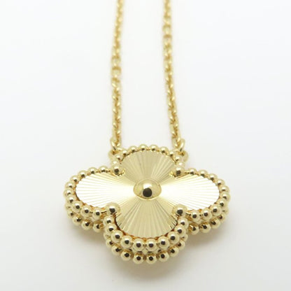 Vintage Alhambra Pendant Necklace 18K Yellow Gold