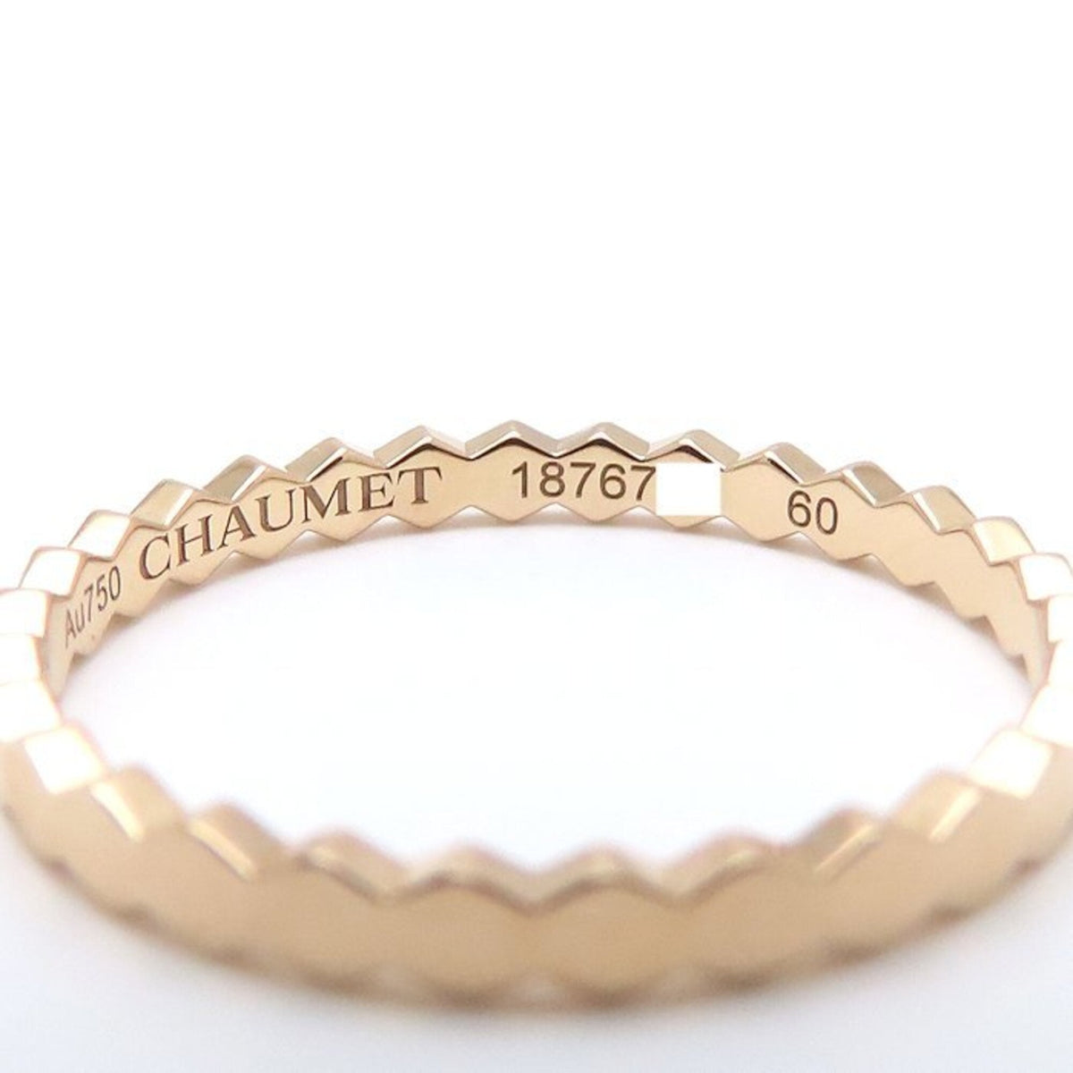 B de Honeycomb Ring 18K Rose Gold