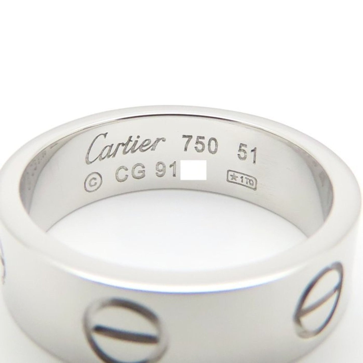 Love Ring 18K White Gold