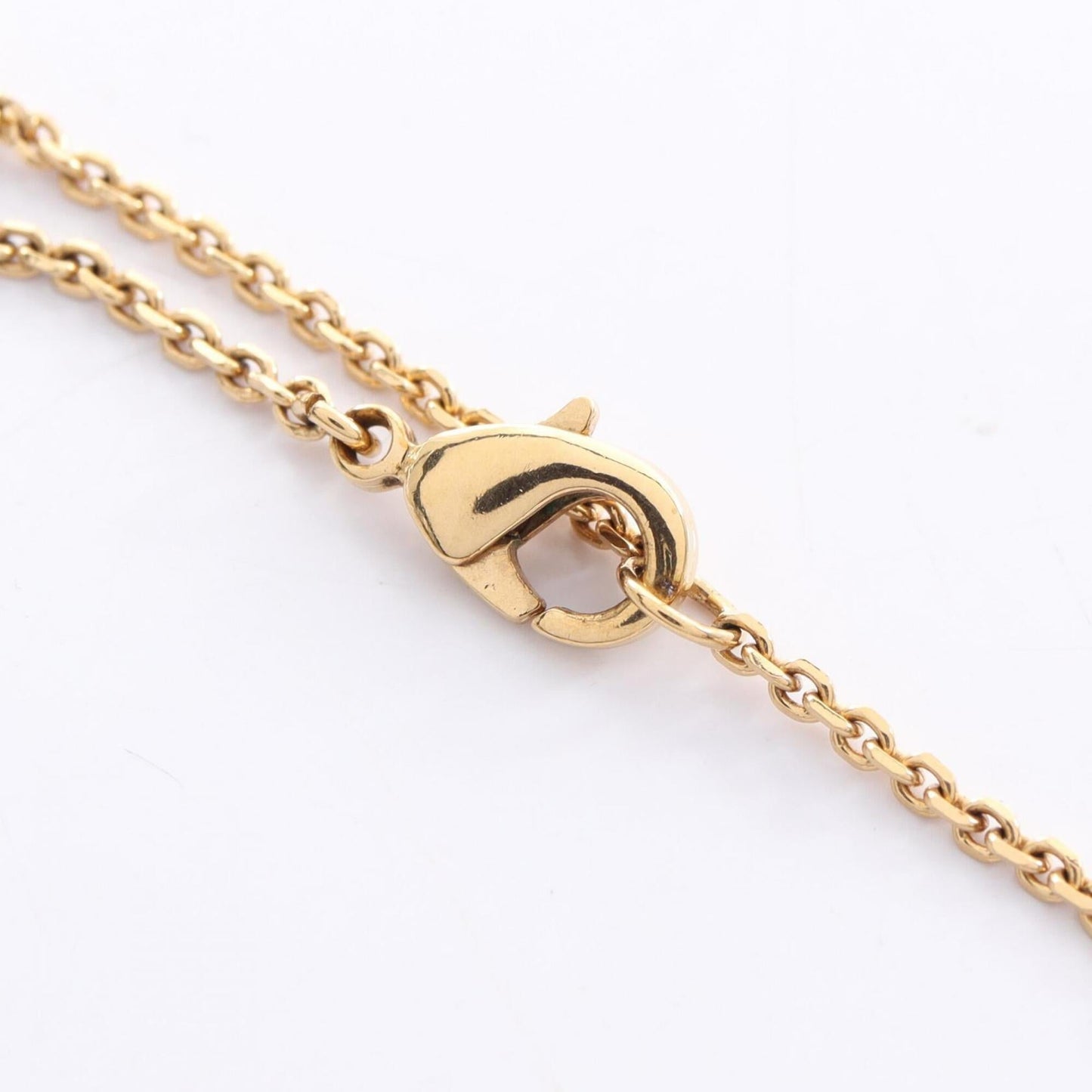 Pendant Necklace Artificial Pearl and Gold and Rhinestone