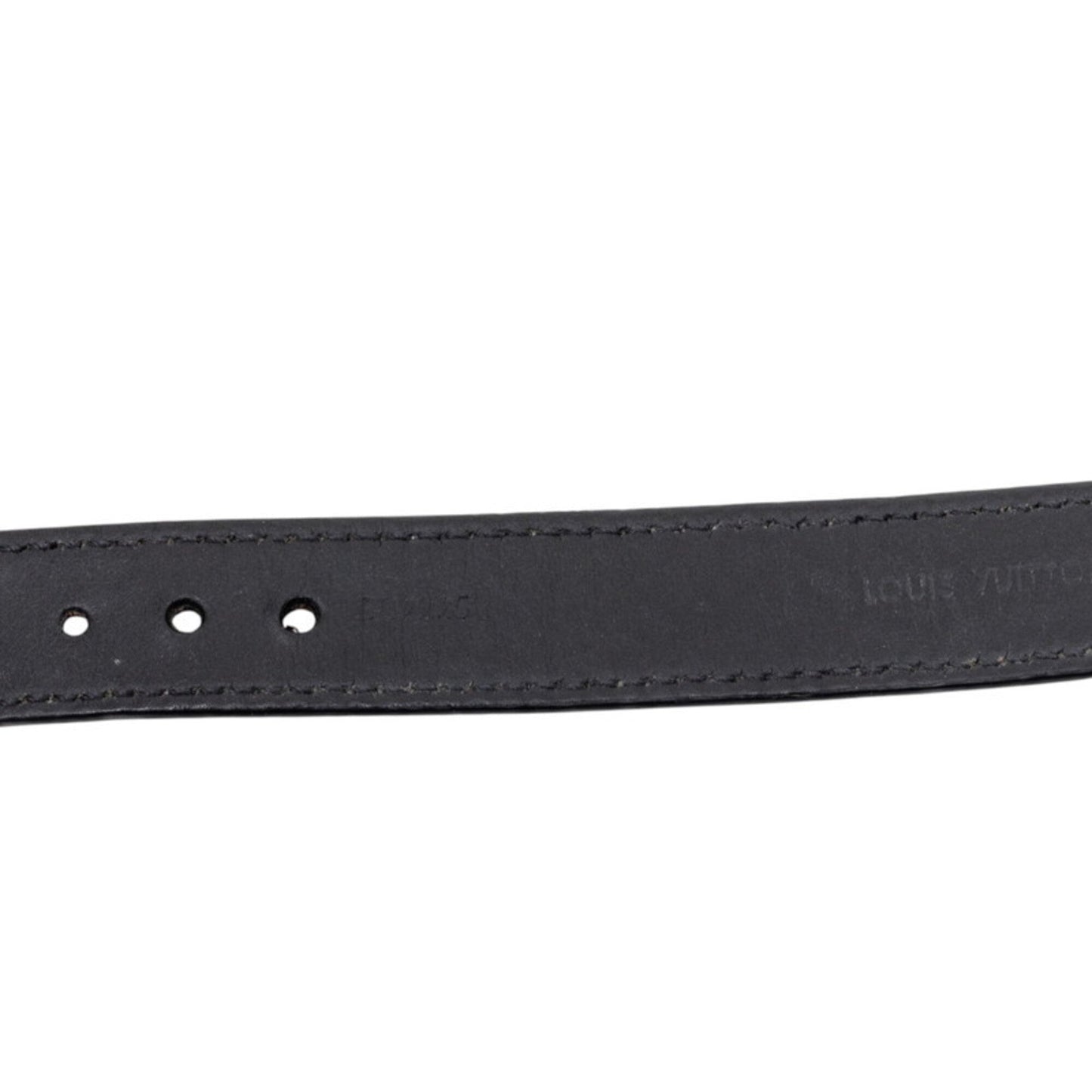 Monogram Bracelet Black Leather