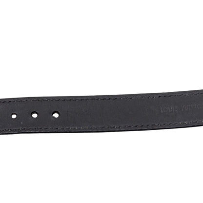 Monogram Bracelet Black Leather