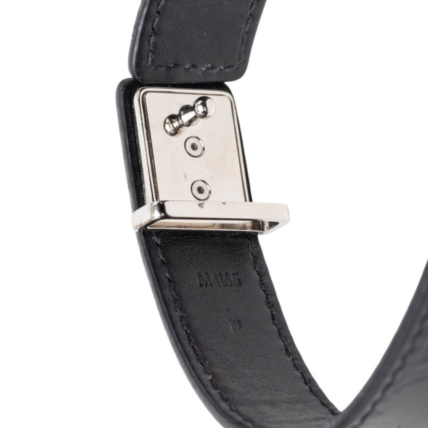 Monogram Bracelet Black Leather