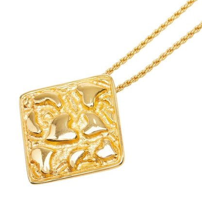 Heart Square Chain Pendant Necklace Gold Plated