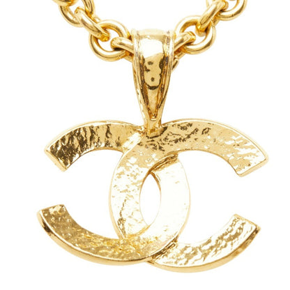 CC Logo Chain Pendant Necklace Metal