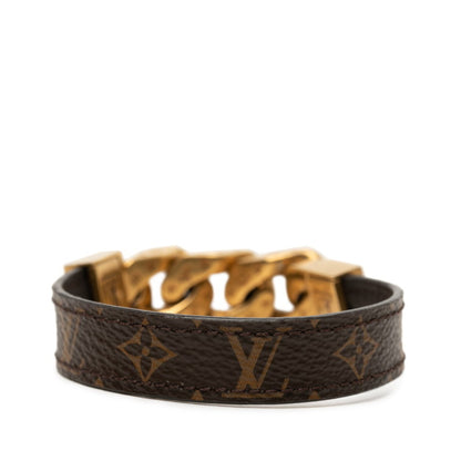 Monogram Bracelet Brown and Gold Plated
