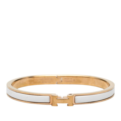 Bracelet Gold and White Enamel Mini