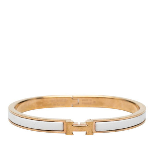 Bracelet Gold and White Enamel Mini