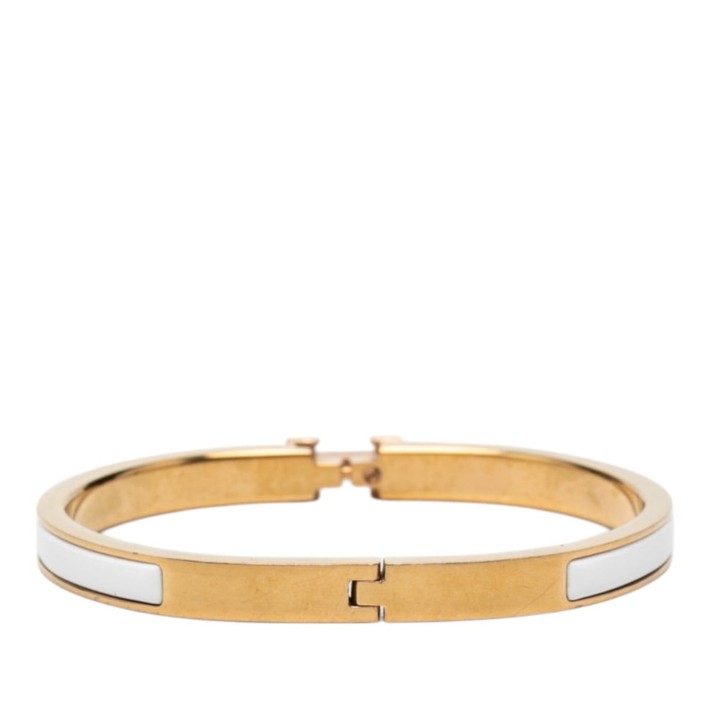 Bracelet Gold and White Enamel Mini