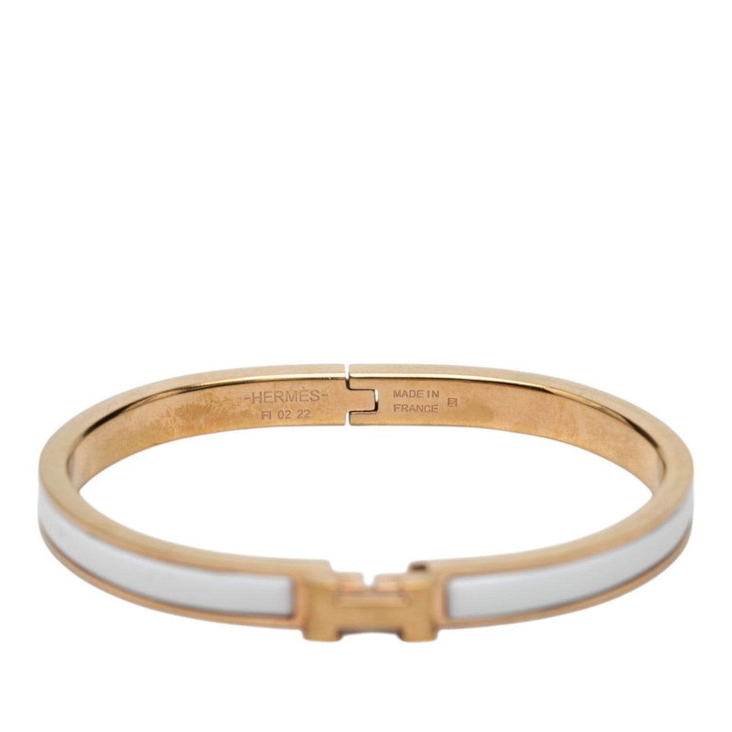 Bracelet Gold and White Enamel Mini