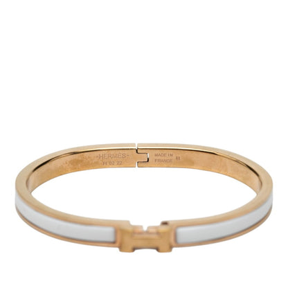 Bracelet Gold and White Enamel Mini