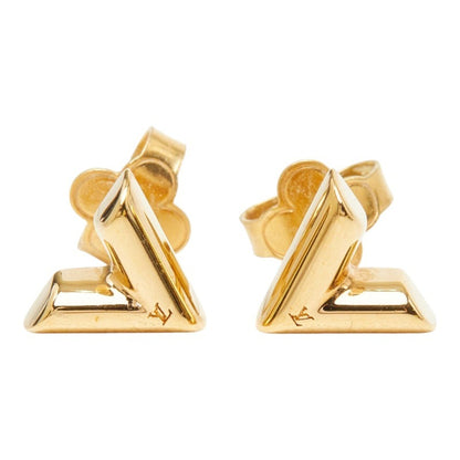 Essential V Earrings Gold Gold-Tone Metal