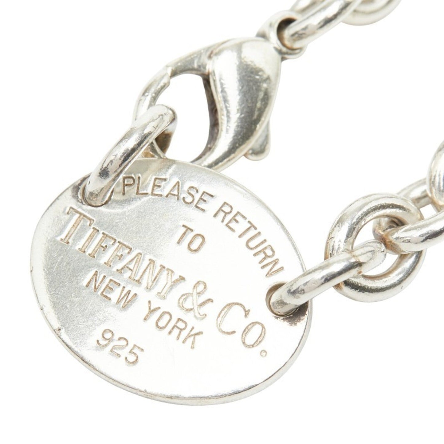 Return To Tiffany Chain Oval Necklace Sterling Silver