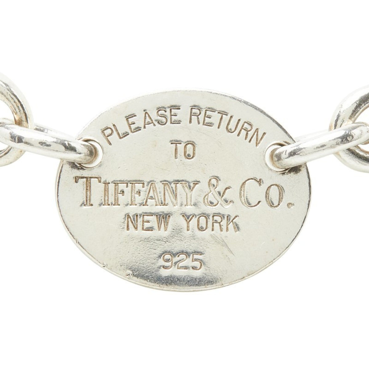 Return To Tiffany Chain Oval Necklace Sterling Silver