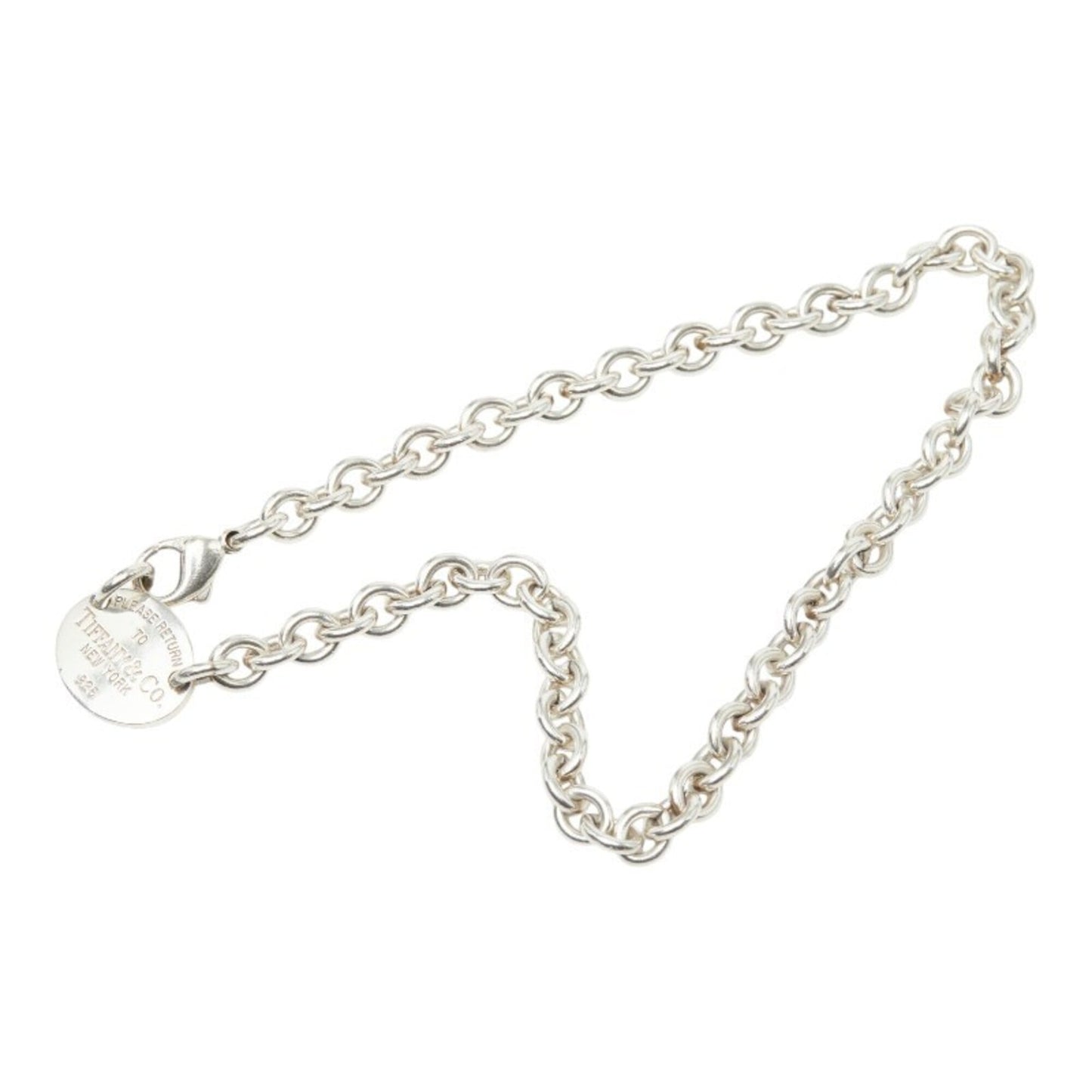 Return To Tiffany Chain Oval Necklace Sterling Silver