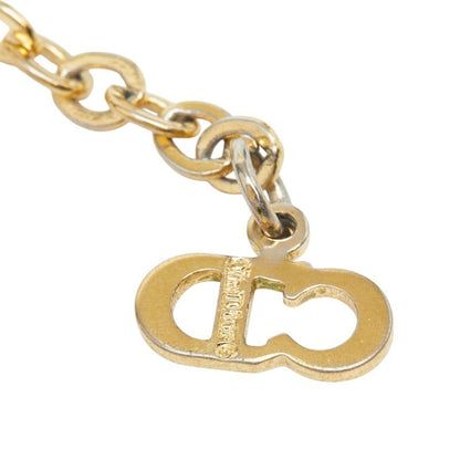 Pendant Necklace Gold Plated Rhinestone