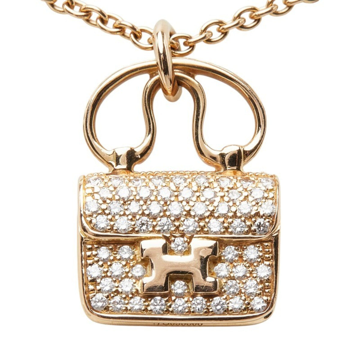 Amulette Constance Pendant Necklace 18K Rose Gold with Diamond