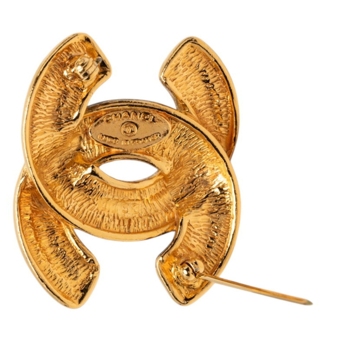 CC Logo Brooch Metal