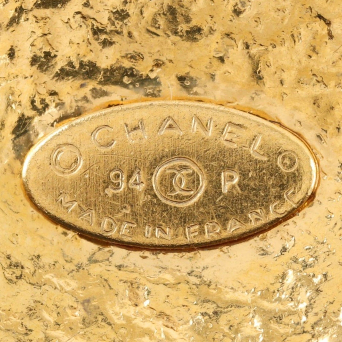 CC Logo Pendant Necklace Metal