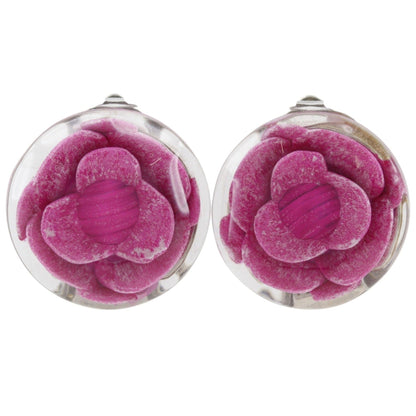 Camellia Clip-On Earrings Plastic