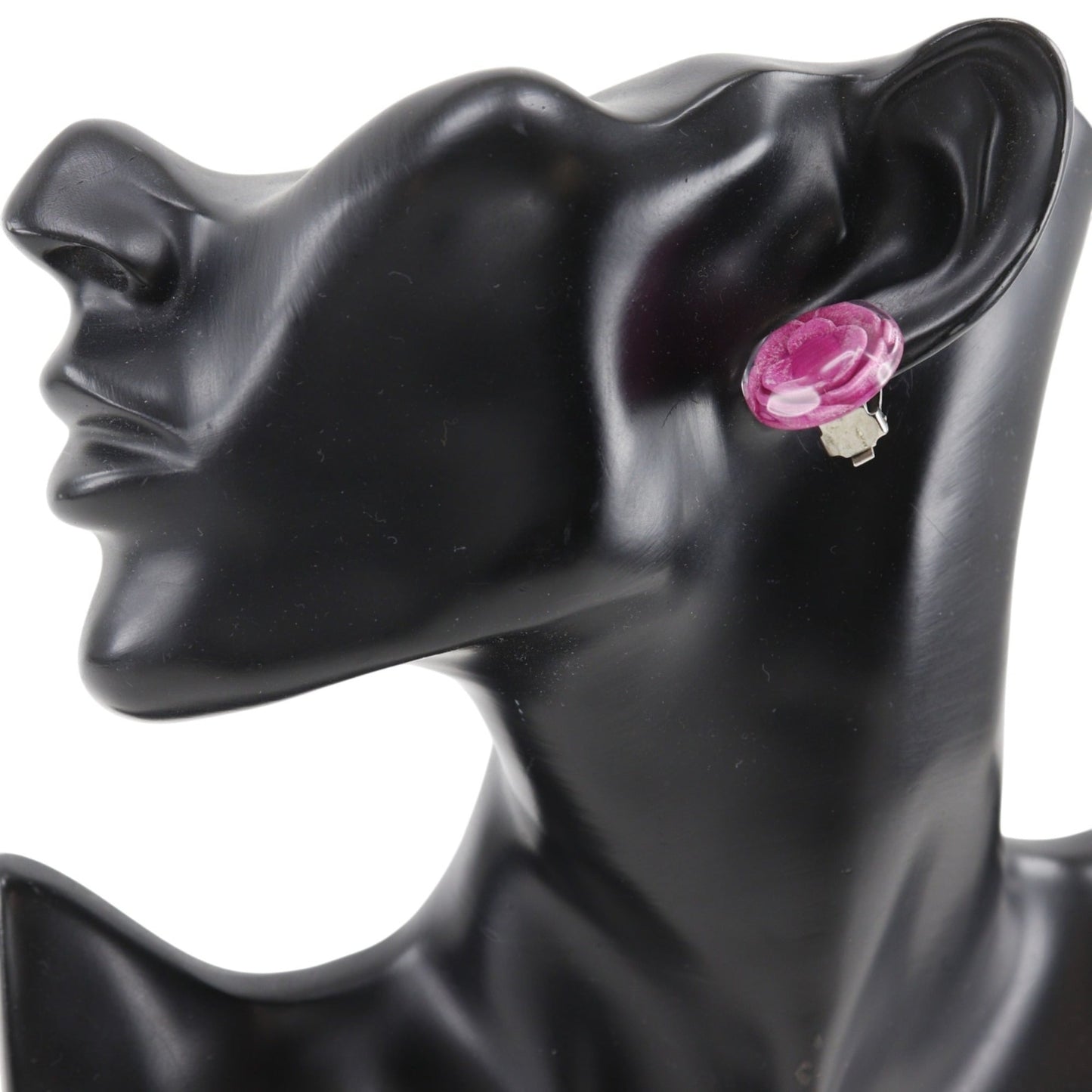 Camellia Clip-On Earrings Plastic