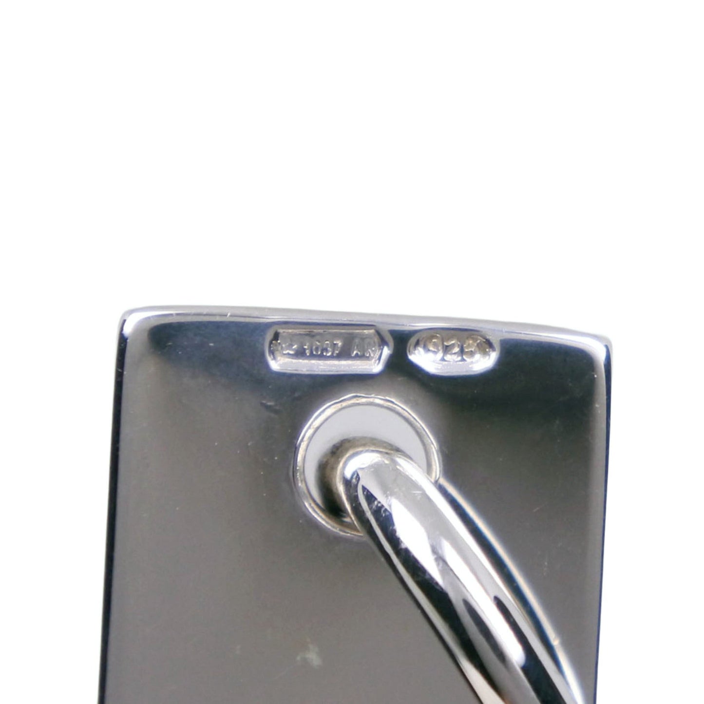 Bar Pendant Necklace Sterling Silver Ball Chain
