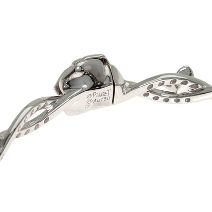 Rose Full Diamond Bracelet 18K White Gold