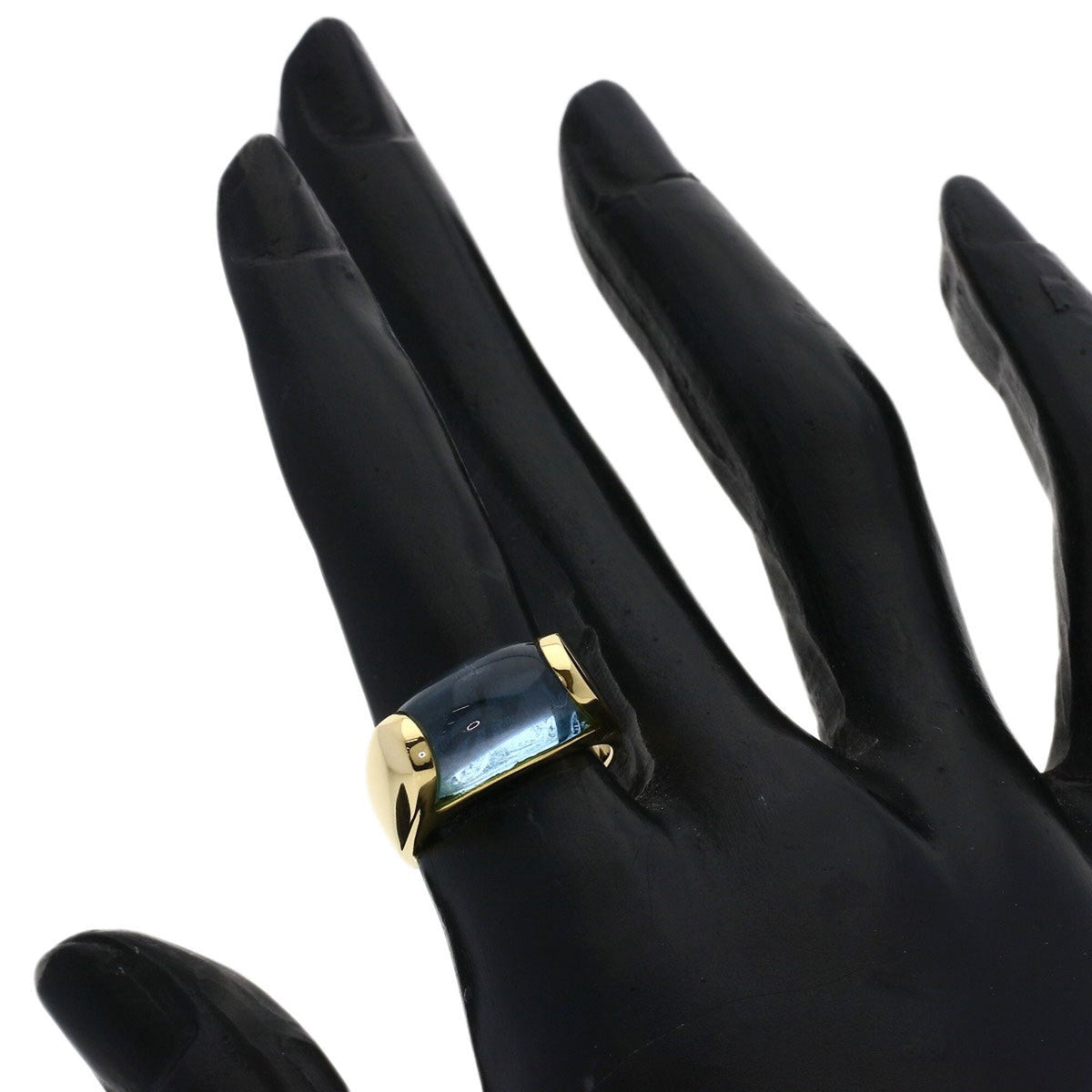 Tronchetto Ring 18K Yellow Gold with Topaz