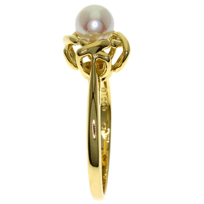 Kiss Around Ring 18K Yellow Gold with Pearl