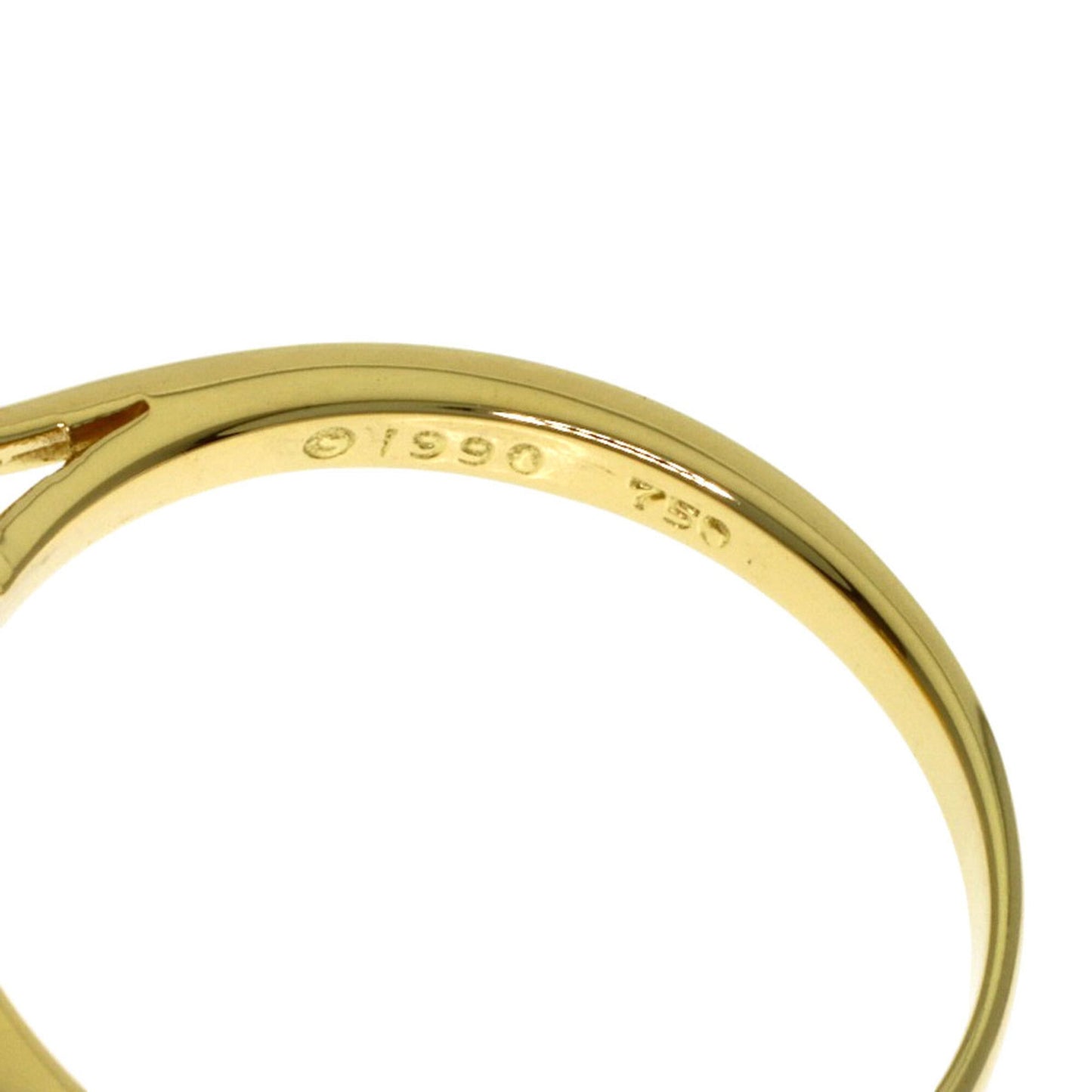 Kiss Around Ring 18K Yellow Gold with Pearl