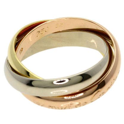 Vendome Louis Cartier Band Ring 18K Tricolor Gold