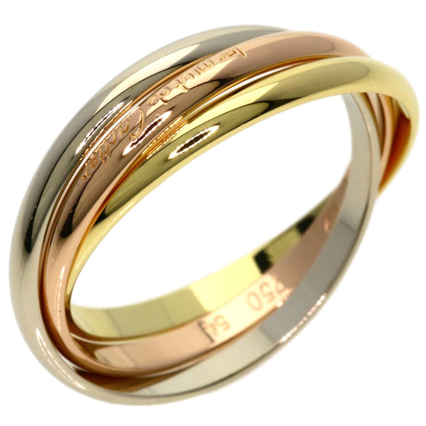 Trinity Ring 18K Yellow Gold and 18K White Gold