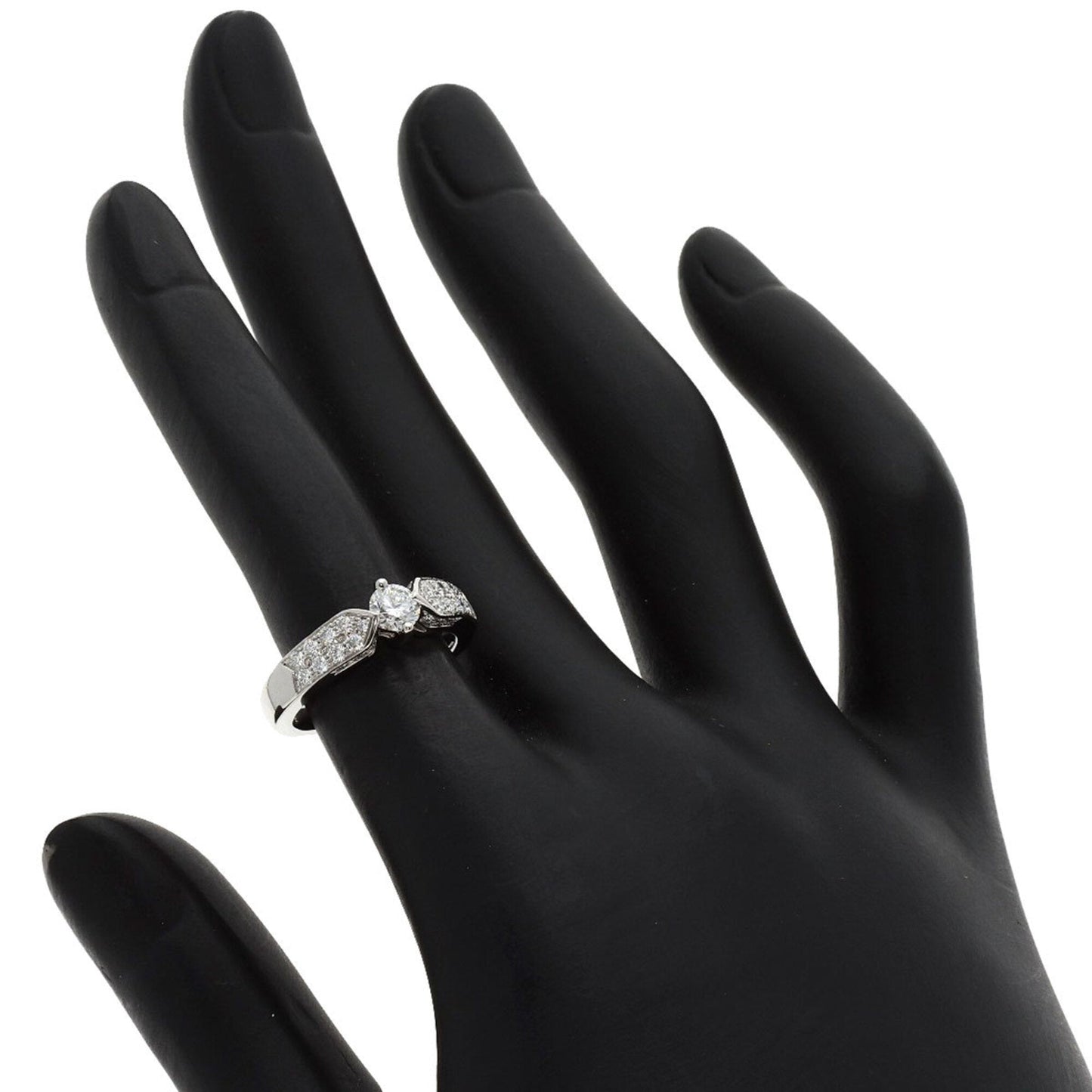 Band Ring Platinum with Diamond