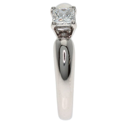 Square Princess Cut Diamond Ring Platinum