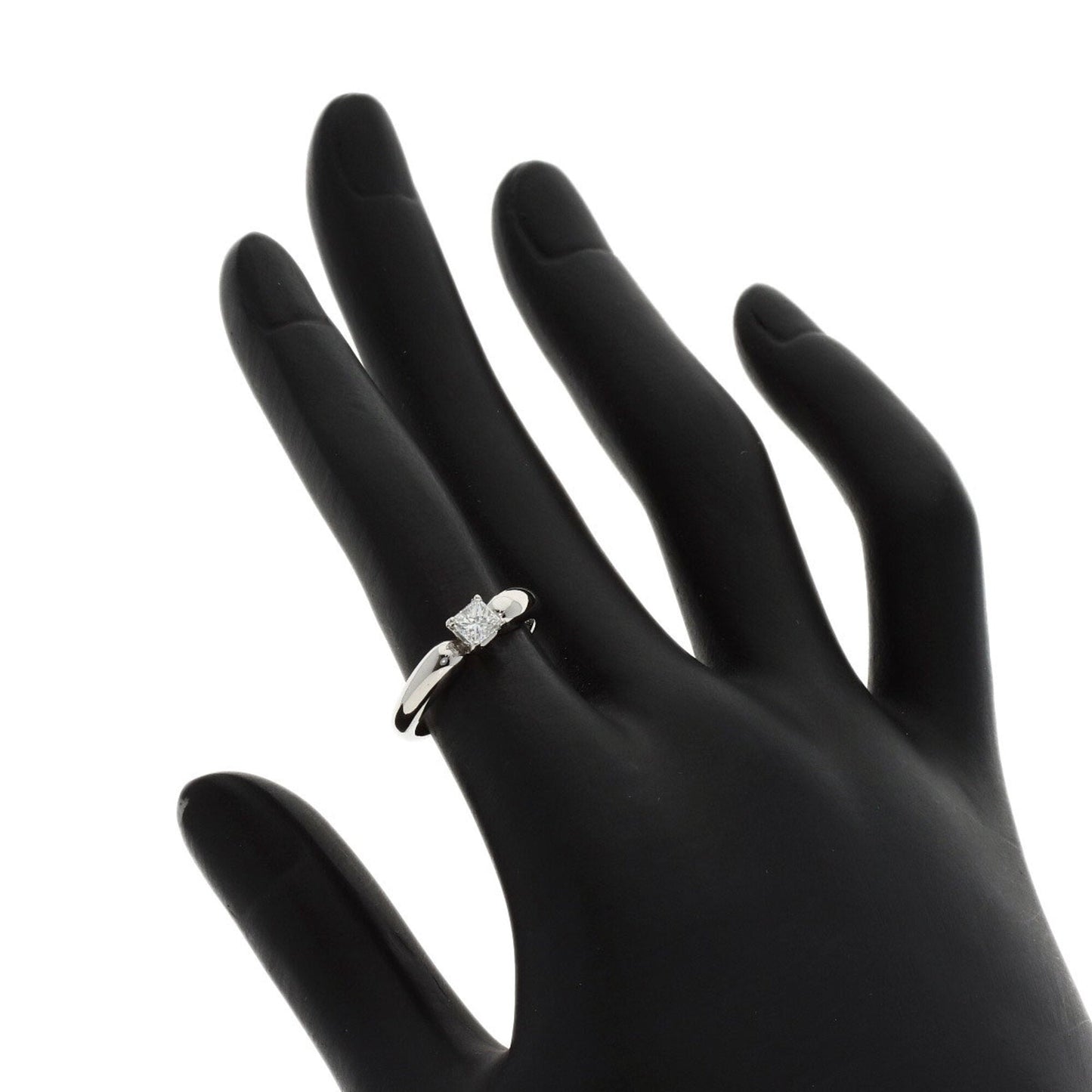Square Princess Cut Diamond Ring Platinum