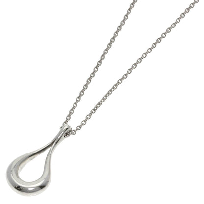 Open Teardrop Pendant Necklace Sterling Silver