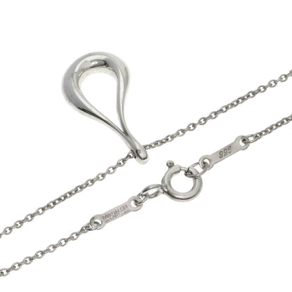 Open Teardrop Pendant Necklace Sterling Silver