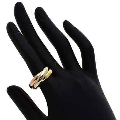 Vendome Louis Cartier Band Ring 18K Tricolor Gold