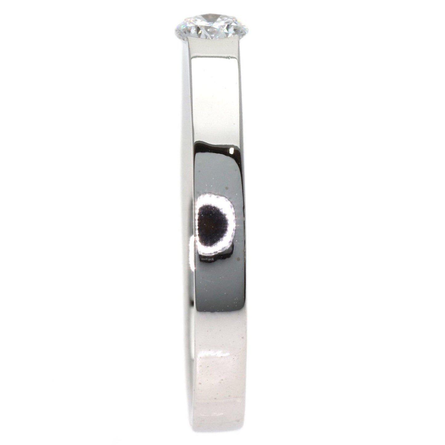 Band Ring 18K White Gold with Diamond