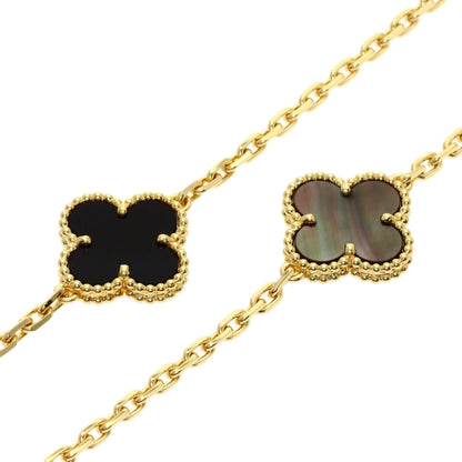 Alhambra Pendant Necklace 18K Yellow Gold and Onyx