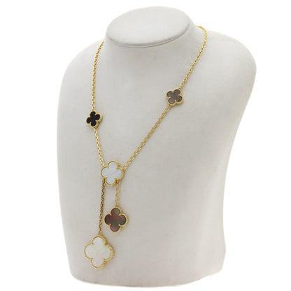 Alhambra Pendant Necklace 18K Yellow Gold and Onyx