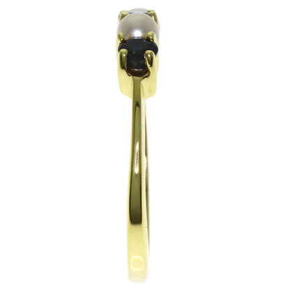 Ring 18K Yellow Gold With Pearl and Sapphire