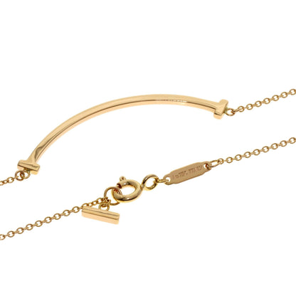 T Smile Pendant Necklace 18K Rose Gold