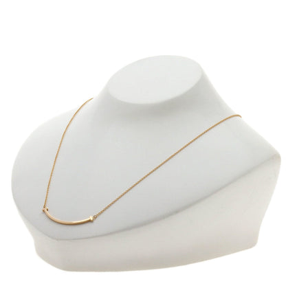 T Smile Pendant Necklace 18K Rose Gold