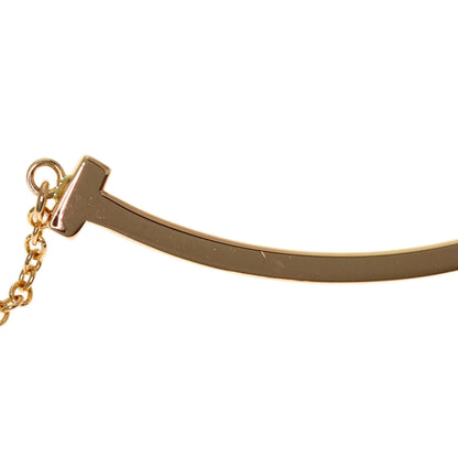 T Smile Pendant Necklace 18K Rose Gold