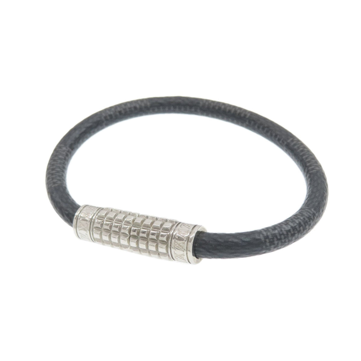 Charm Bracelet Canvas and Damier Graphite Gray